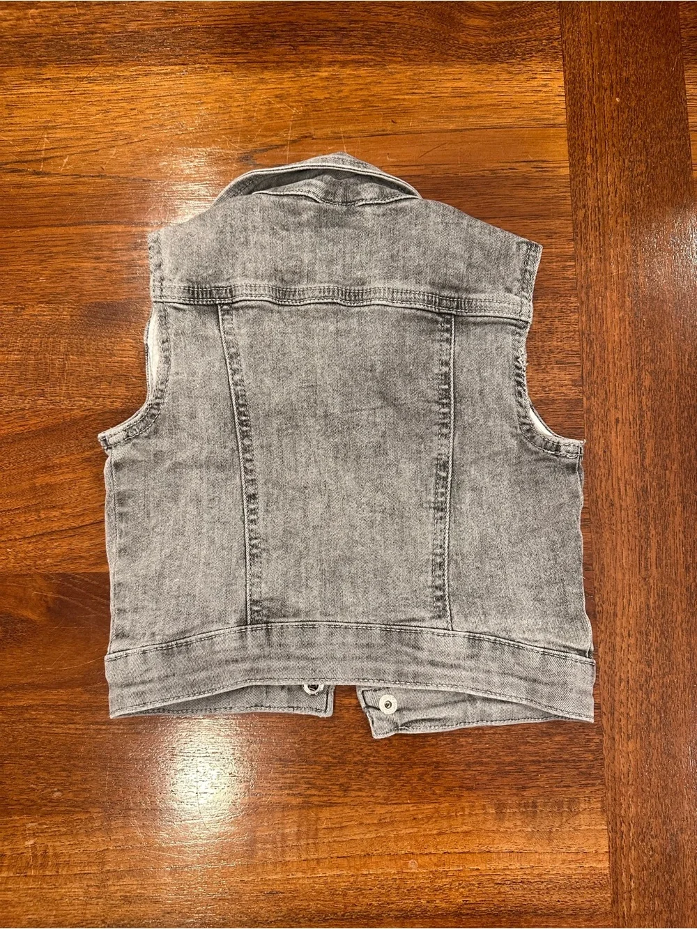 NWT Little Bipsy Grey Denim Vest, 6-12 Months